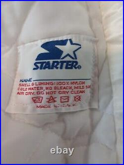 New York Yankees Vintage Starter Satin XL White Bomber Jacket