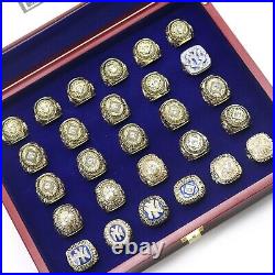 New York Yankees World'Series Set of 27 Rings Champs size 11 with Display Box