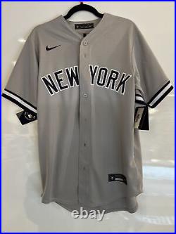 Nike Aaron Judge #99 New York Yankees MLB Baseball Jersey Gray Dri-fit Sz S