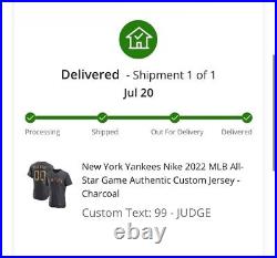 Nike MLB Aaron Judge New York Yankees 2022 All Star Game Authentic Jersey 48