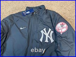 Nike New York Yankees Authentic Collection Dug Out Navy Jacket Mens Size 2XL