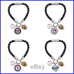 Official Authorized Game Time MLB Charm Bracelet, Pick your Team