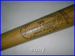 Old 1960's MICKEY MANTLE Bat 35 Vintage LOUISVILLE SLUGGER 125 NY YANKEES
