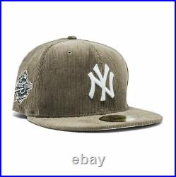PREORDER Styll New Era Corduroy New York Yankees Cap Olive Fitted Hat 7 1/4