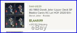 PSA 9 1993 Upper Deck SP Foil Derek Jeter RC Rookie Cards #279 NM-MT