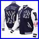 Pro Standard New York Yankees Mash Up Logo Varsity Full-Zip Jacket Navy
