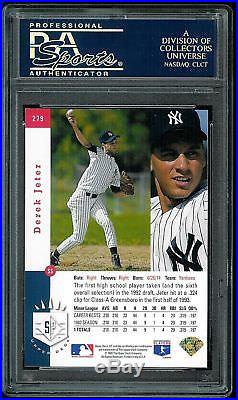 Psa 9 1993 Sp Foil #279 Derek Jeter Rookie (rc) High End Yankees Future Hof