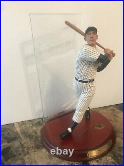 Rare Deluxe Danbury Mint New York Yankees Joe DiMaggio Statue Figurine Crystal