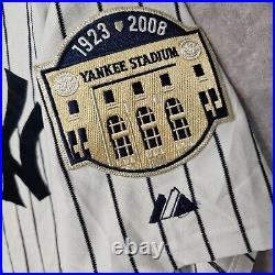 Rare Majestic Authentic 2008 Patch New York Yankees Derek Jeter 2 Jersey 40 M