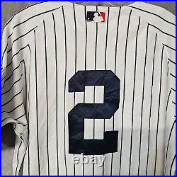 Rare Majestic Authentic 2008 Patch New York Yankees Derek Jeter 2 Jersey 40 M