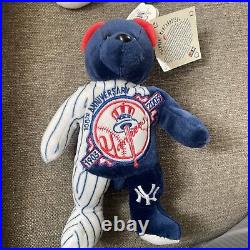 Rare New York Yankees Plush Beans ML Bears Collection