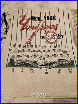 Rare Vintage 90's Long Gone By Garen New York Yankees Baseball Shirt Size XL NWT