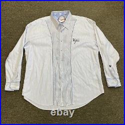 Robert Graham New York Yankees Light Blue Button Down Shirt XXXXL 4XL Rare