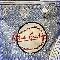 Robert Graham New York Yankees Light Blue Button Down Shirt XXXXL 4XL Rare