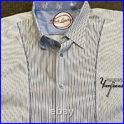 Robert Graham New York Yankees Light Blue Button Down Shirt XXXXL 4XL Rare