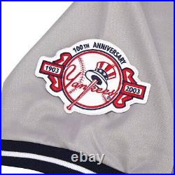 Roger Clemens 2003 New York Yankees 100th Anniversary Grey Road Men's Jersey