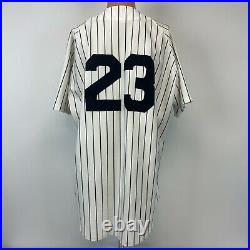 Russell Authentic Don Mattingly New York Yankees Home Jersey Vtg 90s MLB Sewn 48