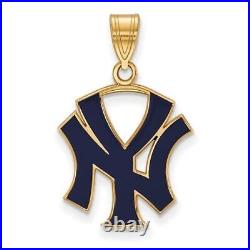 SS withGP MLB New York Yankees Large Enamel NY Pendant