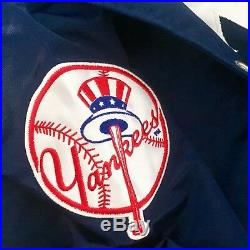 SUPREME x NEW YORK YANKEES BASEBALL Hooded Jacket in Blue. Size Medium. NWT