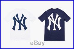 SUPREME x NEW YORK YANKEES BOX LOGO Sz M L XL TEE T-Shirt 20th 2015 S/S Release