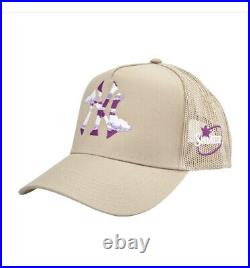 Shmeel NYC Cloudy NY Logo Hat Beige Tan Purple White NY Yankees OS New DS