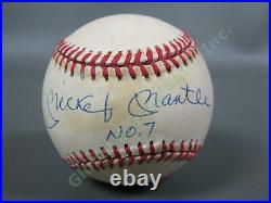 Signed Mickey Mantle #7 New York Yankees Autograph Baseball UDA Upper Deck COA