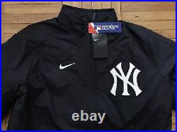 Size Large L Mens Nike Baseball New York NY Yankees Full-Zip Jacket Navy Blue