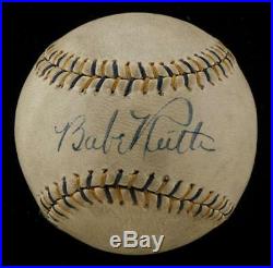Spectacular Babe Ruth Single Signed Autographed Baseball With JSA COA
