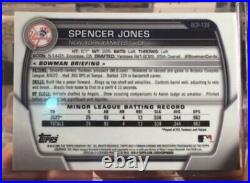 Spencer Jones 2023 Bowman Chrome 1st Purple Refractor /250 New York Yankees