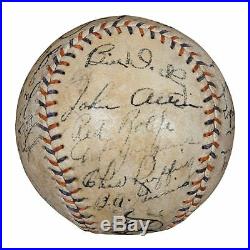 Stunning Babe Ruth & Lou Gehrig 1934 New York Yankees Team Signed Baseball JSA