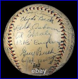 Stunning Babe Ruth Lou Gehrig Walter Johnson 1920's HOF Signed Baseball PSA JSA