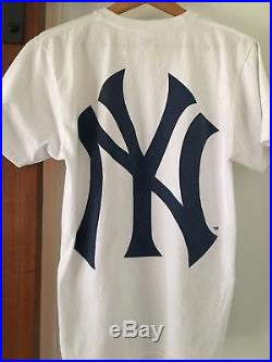 Supreme New York Yankees 47 SS 15 Box Logo T-Shirt White Medium BOGO