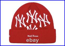 Supreme New York Yankees New Era Box Logo Beanie Red \uD83D\uDC68\uD83C\uDFFD? \uD83C\uDF73\uD83D\uDD25\uD83D\uDCE6