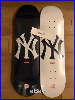 Supreme X New York Yankees 47 Brand Skateboard Deck Set (both 2)