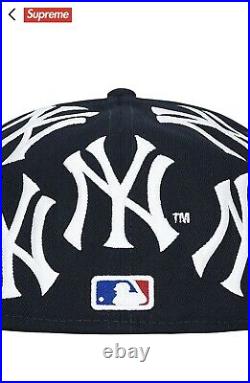 Supreme x New York Yankees New Era Box Logo NAVY (7 3/8) -CONFIRMED ORDER