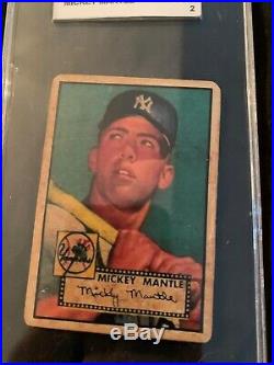 Topps 1952 Mickey Mantle New York Yankees #311 Baseball Card