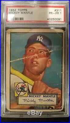 Topps 1952 Mickey Mantle New York Yankees #311 PSA 1