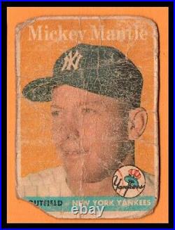Topps 1958 Mickey Mantle #150 New York Yankees