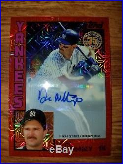 Topps 2019 Silver Pack Don Mattingly 1984 Chrome Refractor Parallel Auto #'d 5/5