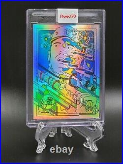 Topps PROJECT 70 Card 157 Mickey Mantle by Ermsy Rainbow Foil 1/70 READ