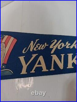 VINTAGE NEW YORK YANKEES PENNANT 1950's