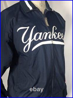 VINTAGE New York Yankees MLB Majestic Navy Blue Dugout Jacket Women's LARGE