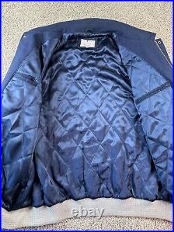 VINTAGE Y2K New York Yankees Jacket Mens 3XL Wool Leather Varsity Coat READ