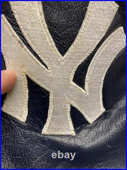 VTG Mirage New York Yankees 1998 World Series Leather Jacket Mens Size Medium