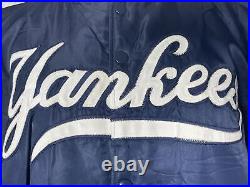VTG Starter New York Yankees MLB Satin Dugout Jacket Men's XL