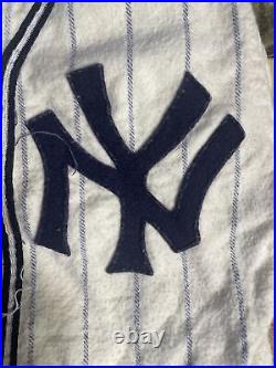 Vintage 1968 New York Yankees Wool Children's Boys S Baseball Uniform Post NY