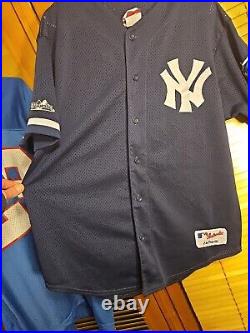 Vintage 2000 Jorge Posada New York Yankees World Series Jersey Stitched Sewn L