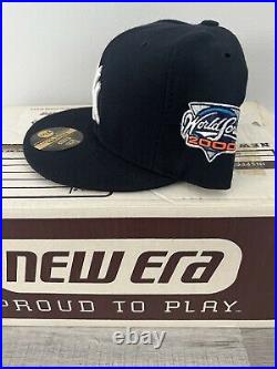 Vintage 2000 World Series Patch New York Yankees 5950 Wool Hat 7 3/4 NY Original