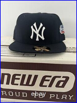 Vintage 2000 World Series Patch New York Yankees 5950 Wool Hat 7 3/4 NY Original