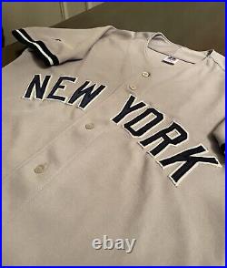 Vintage 90's New York Yankees Authentic On-Field Russell Away Gray Jersey 40/M